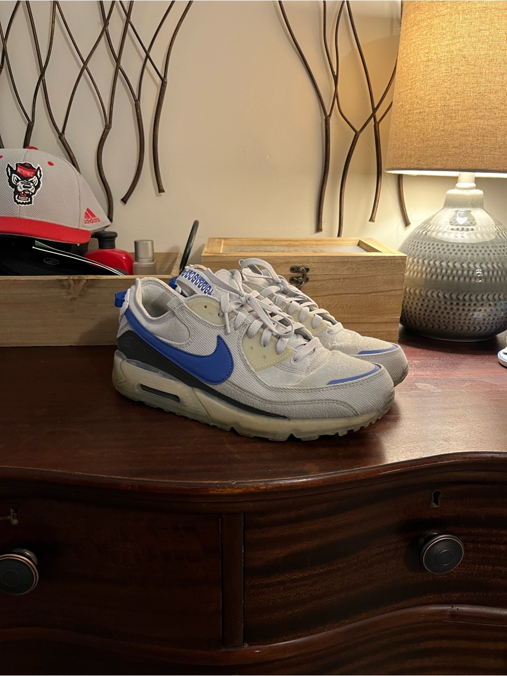 Nike Men’s Terrascape in Gray with Blue Accents
